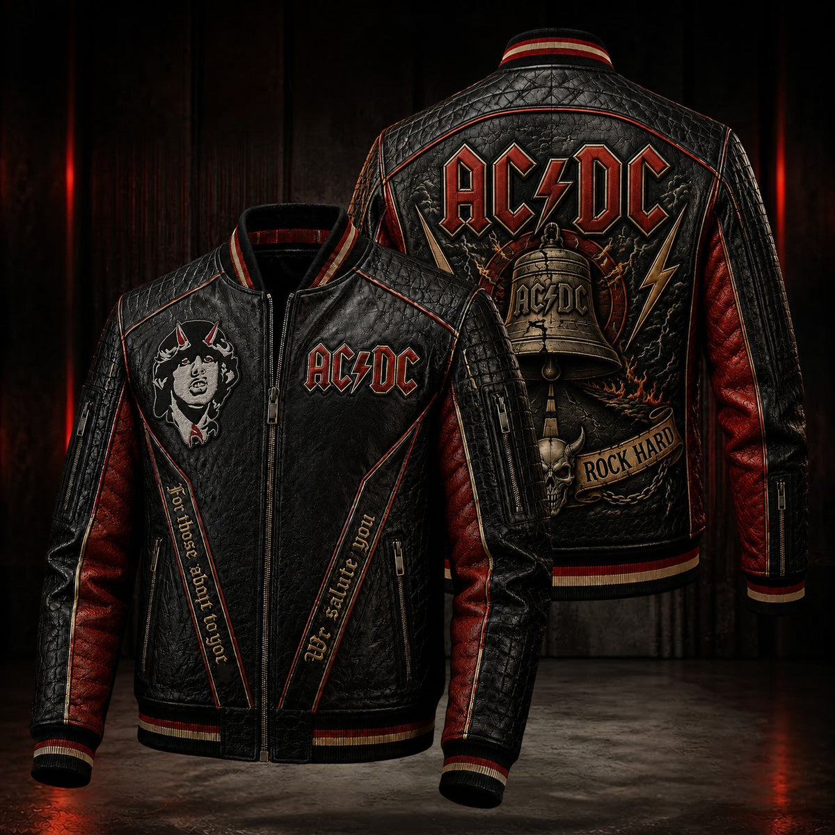 Premium ACD Leather Zipper Jacket PVNA