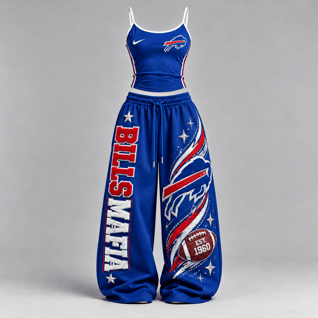 Premium BFBL Sports-Inspired Cami & Wide-Leg Pants Set BMD